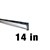 Ettore Aluminum Channel 14in