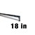 Ettore Aluminum Channel 18in