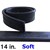 Rubber 14in (12 Pack) Soft Black Diamond 