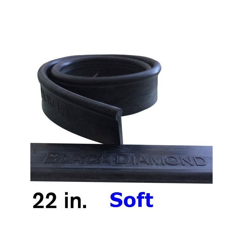 Rubber 22in (12 Pack)  Soft Black Diamond 