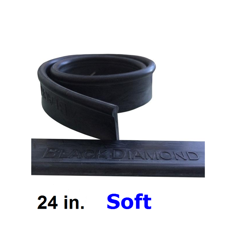 Rubber 24in (12 Pack)  Soft Black Diamond 