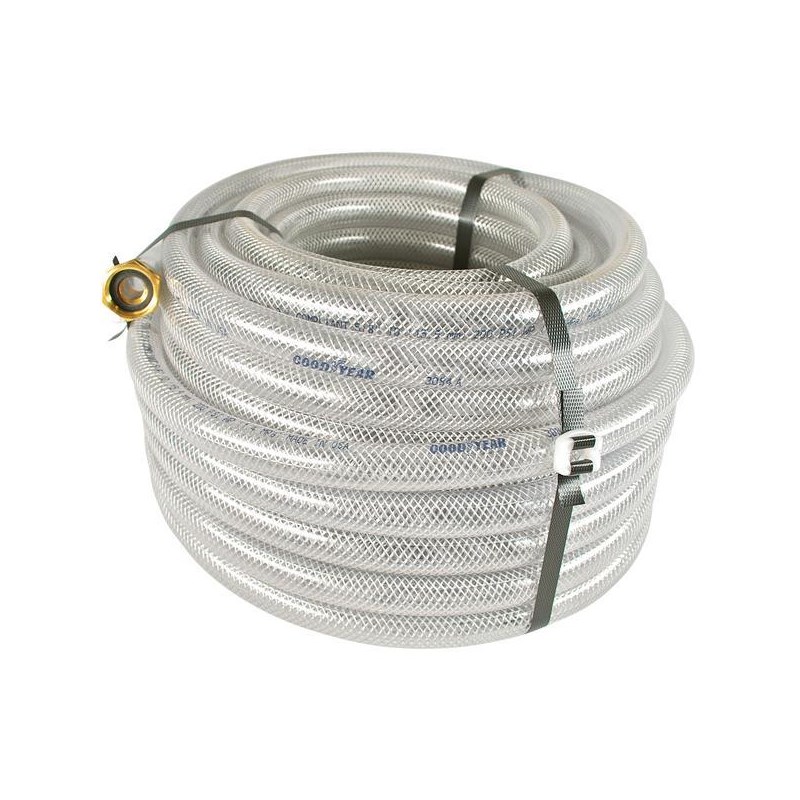 ProTool Hose 5/8in 100ft Clear Braided