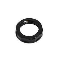 Jam Nut 1/2in NPT Black Poly