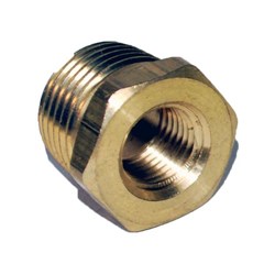 ProTool Bushing Hex Brass 1/2in X 1/4in