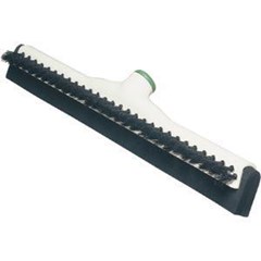 Floor Squeegee Wipe & Dry 18in w/Pole & Brush