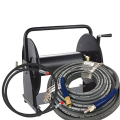 Reel Black with 150ft PW hose + whip