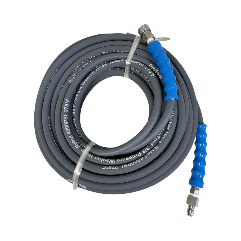 ProTool Hose PW 50ft 4000psi Gray with Quick Connects 