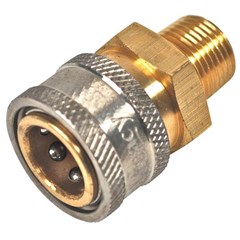 Coupler 3/8in PW Steel/Zinc MPT