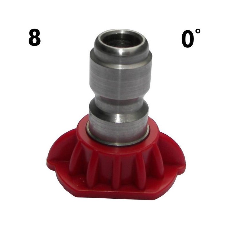 ProTool 8.0  0 Degree Red SS Nozzle Tip