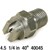ProTool 4.5 Nozzle SS 1/4in 40 Degree 40045