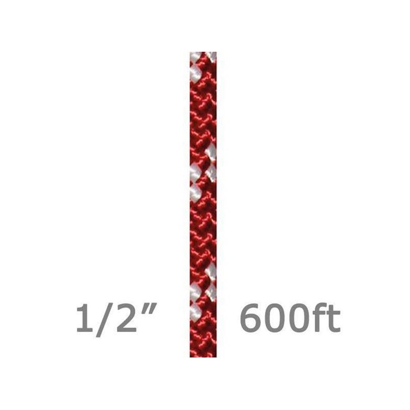 Rope KMIII 1/2in 600 Ft Red
