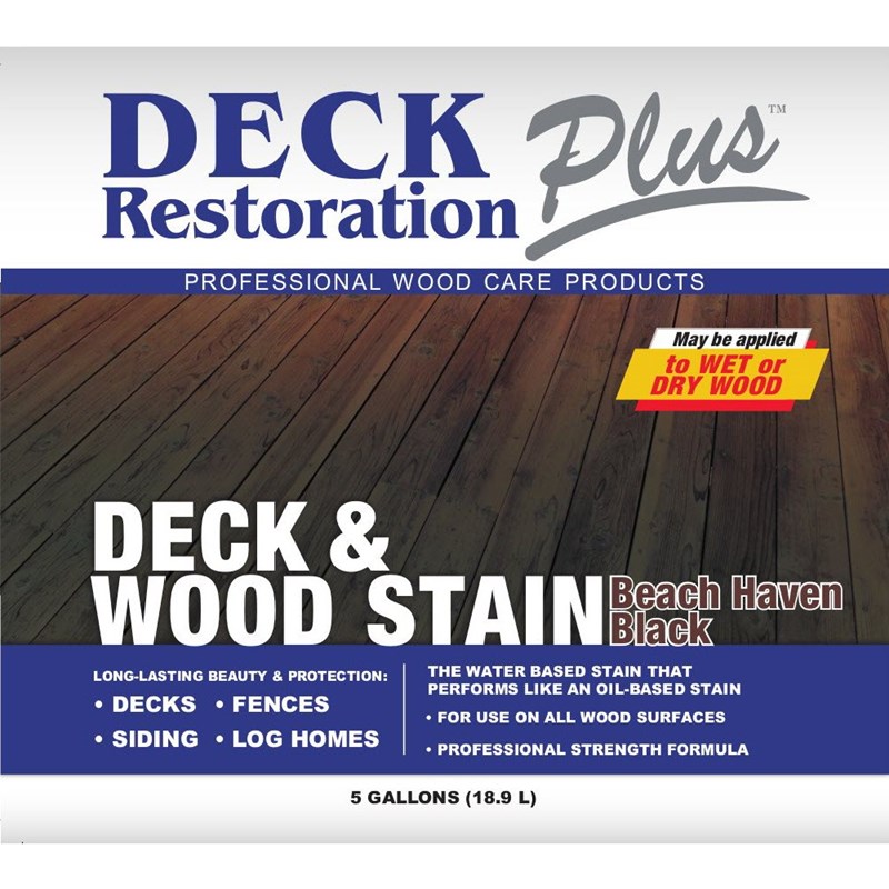 Deck Stain Beach Haven Black 5 Gal DRP