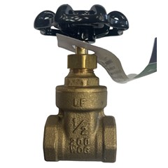 ProTool Gate Valve Brass 1/2in