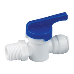 Ball Valve 1/2in Pushfit to NPT 