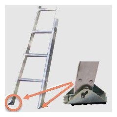 Ladder Base 06ft w/Shoes Metallic Ladder Mfg. Corp. 