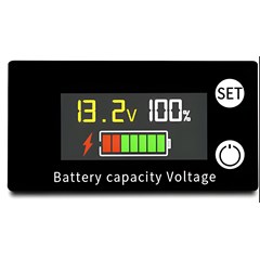 Battery Monitor 12v with Bracket
