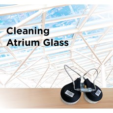 Cleaning Atrium Glass