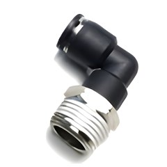 Elbow 1/2in NPT Male to 1/2 PushFit Acetal