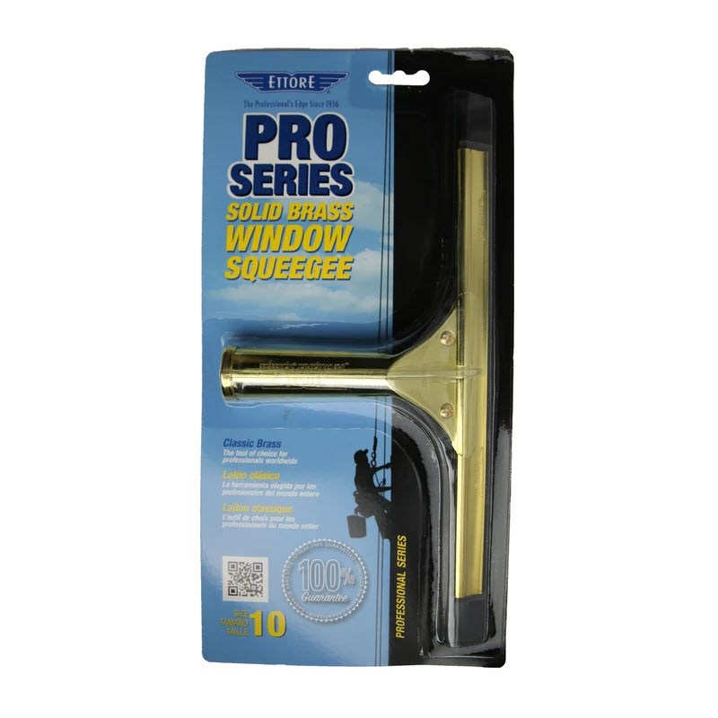 Ettore Classic Squeegee Brass 10 inch