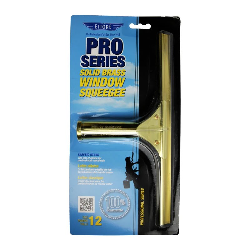 Ettore Classic Squeegee Brass 12 inch