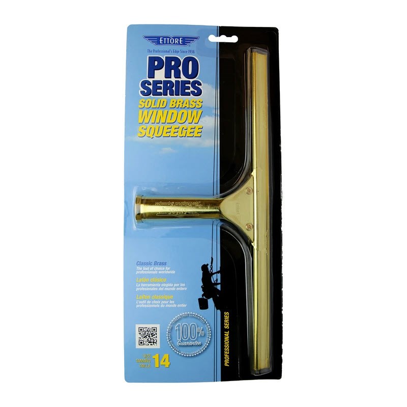 Ettore Classic Squeegee Brass 14 inch