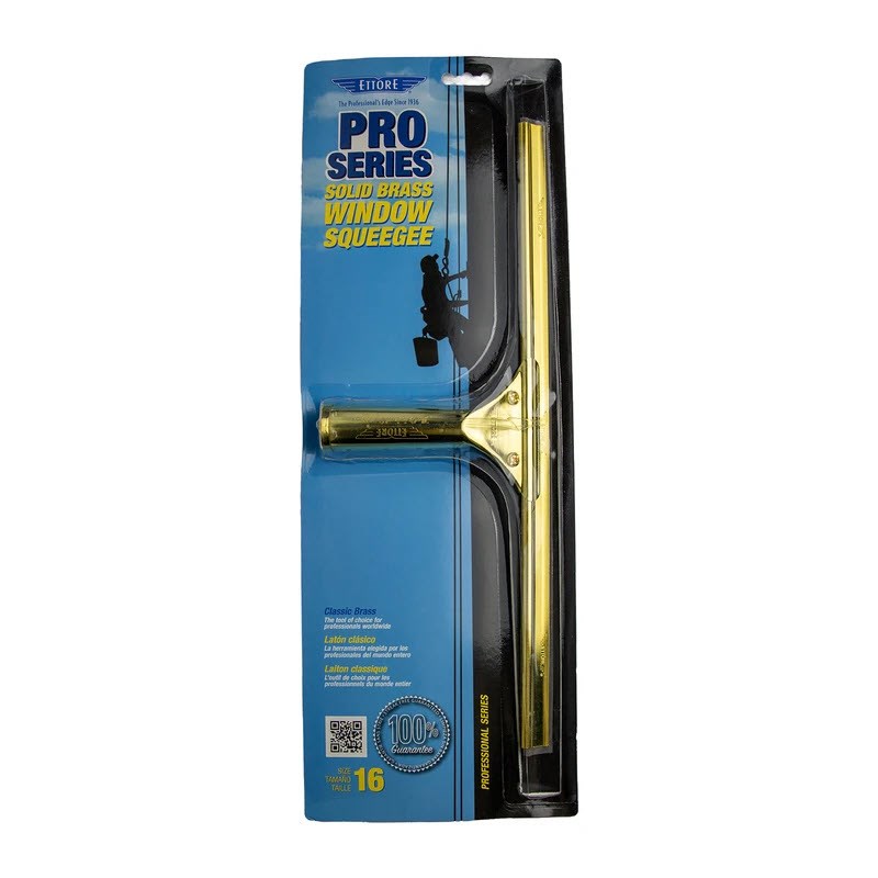 Ettore Classic Squeegee Brass 16 inch