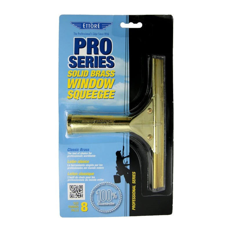 Ettore Classic Squeegee Brass 8 inch