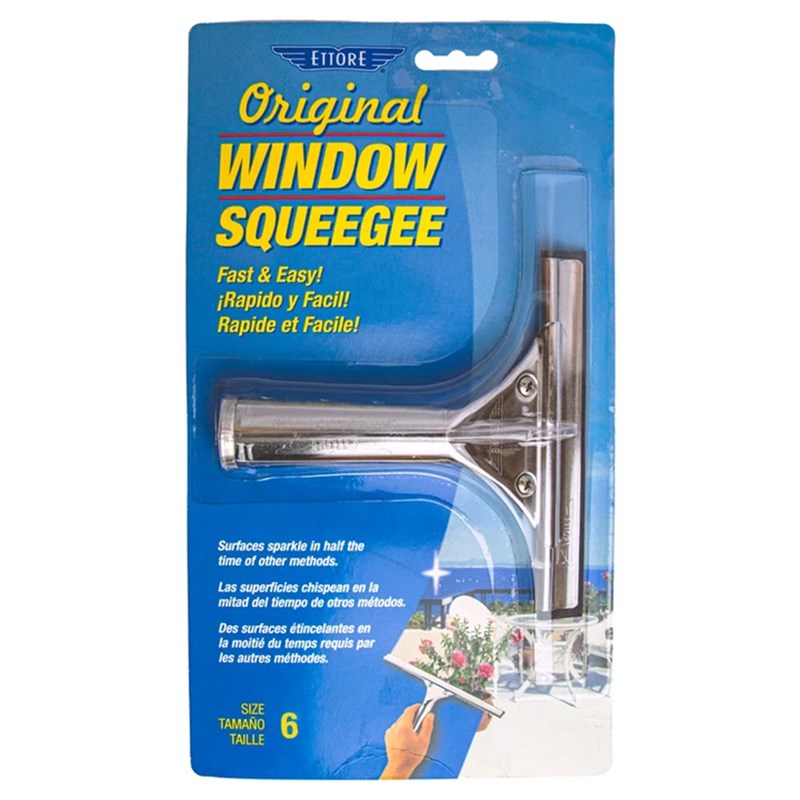 Ettore Classic Squeegees Stainless 6 inch