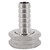 Hose Barb SS 3/4in Barb to 3/4in  Garden Hose  Female 