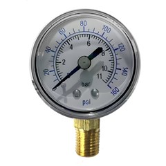 Pressure Guage 160psi (Bottom Mount)