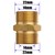 M22 14MM Male Plug to 14MM Male Plug Brass Image 2