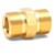 M22 14MM Male Plug to 14MM Male Plug Brass Image 1