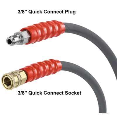 Hose PW 5ft Whip Connector 3/8in PW Image 1 Hose PW 5ft Whip Connector 3/8in PW Image 1