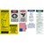 Ladder Safety Labels sheet Metallic