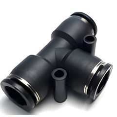 Tee 1/2in Push Fit Black Acetal