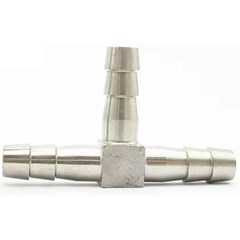 Tee Barb Stainless 1/2n 14mm Barb SS