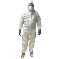 Coverall White Spun Polyethylene